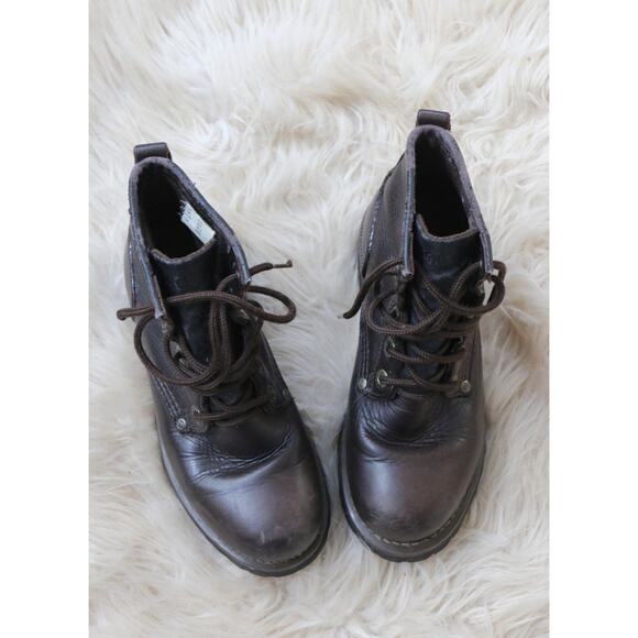 1990's Vintage Skechers Leather Work Boots ~ Women's 6 to 6-1/2 ~ Block Heel - Picture 11 of 11